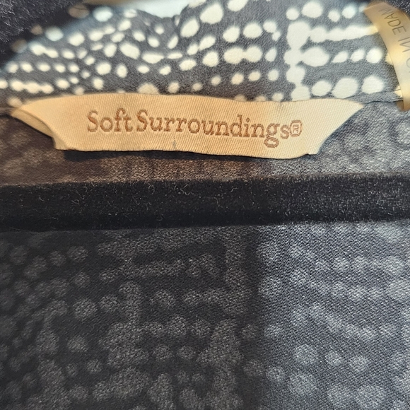 Soft Surroundings Brigitte Gray Ombre Tunic - Picture 6 of 9